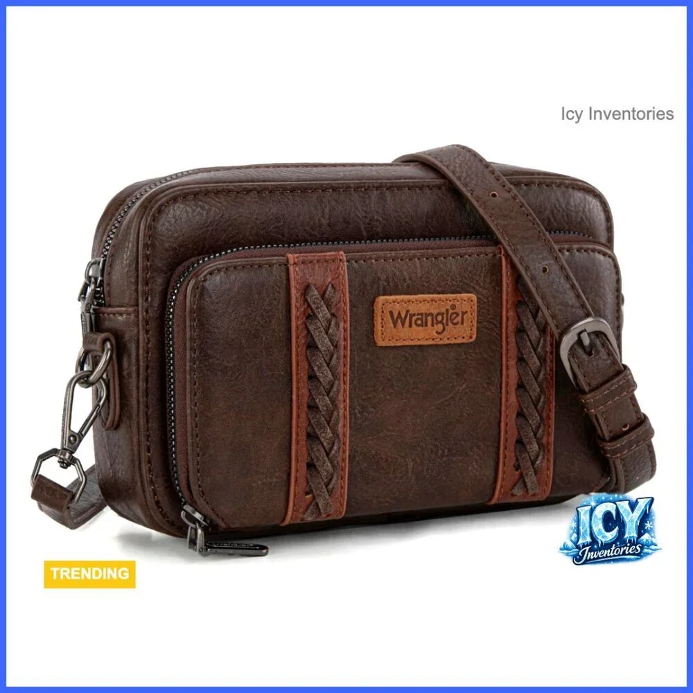 Small Crossbody Bag with Adjustable Strap Multi Pocket Purse